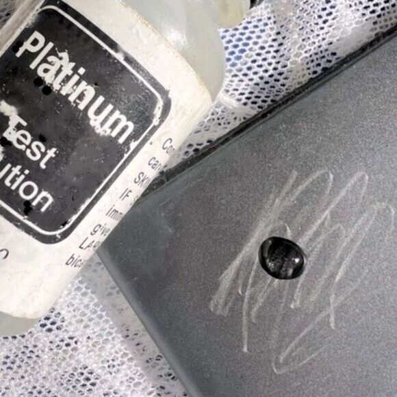 Woodsman Deer Antler Inlay Platinum Band Ring Unisex 8.75 - Picture 10 of 11